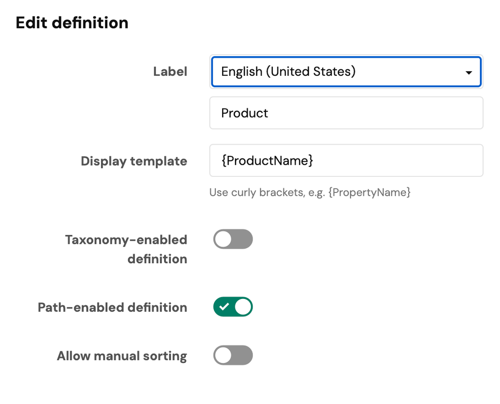 Path enable definition